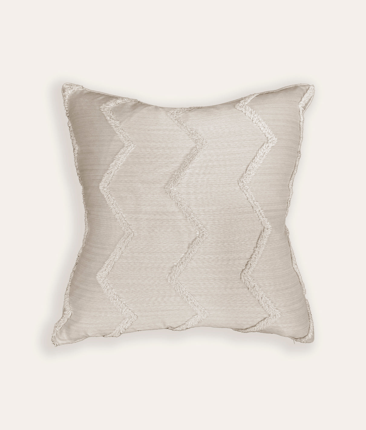 Chevron Cushion - Ivory