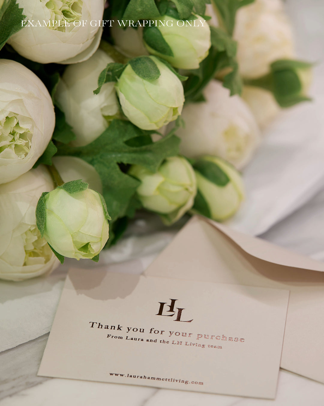 White Peony Bouquet - Medium
