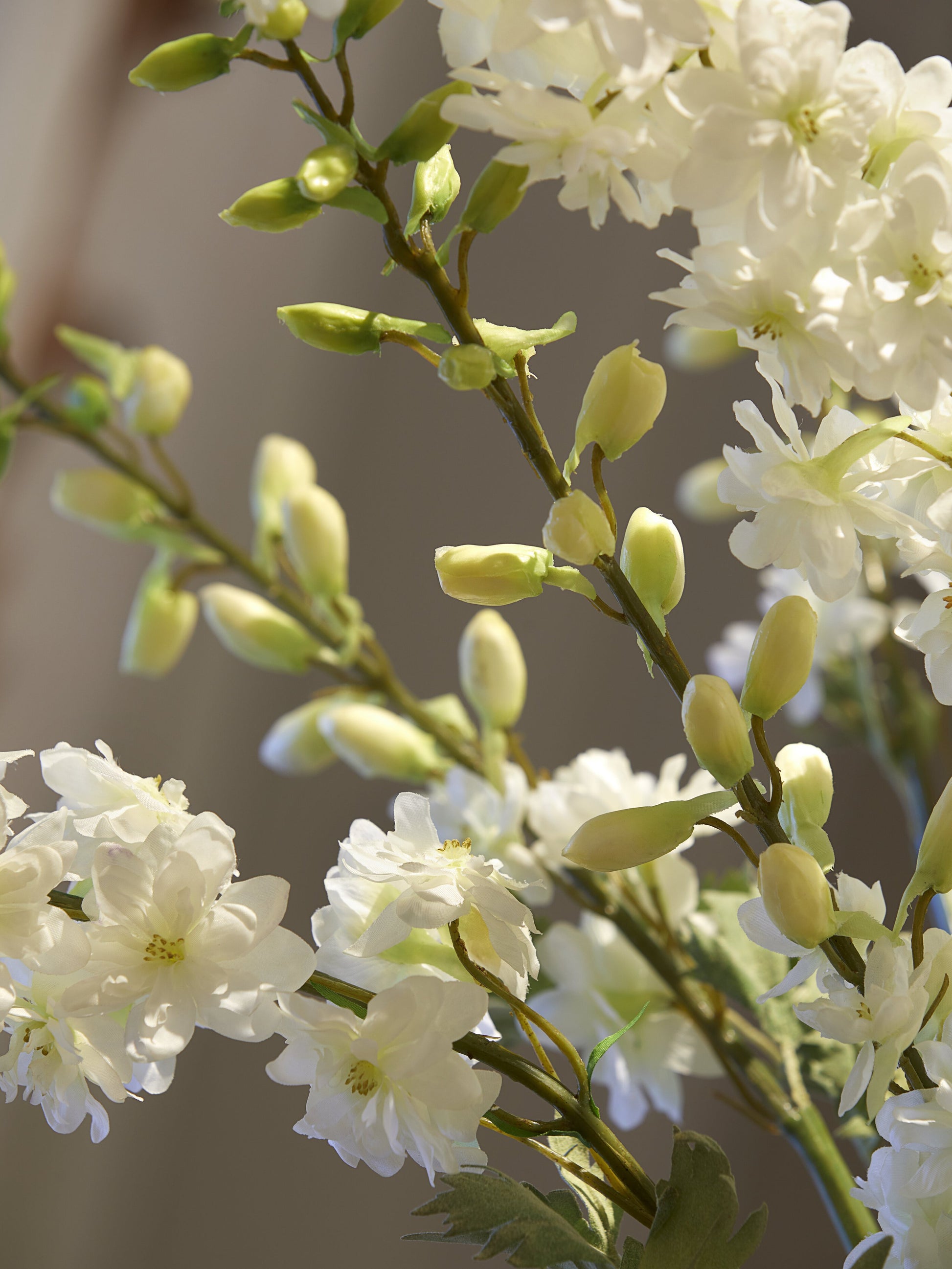 White Delphinium Spray - Large