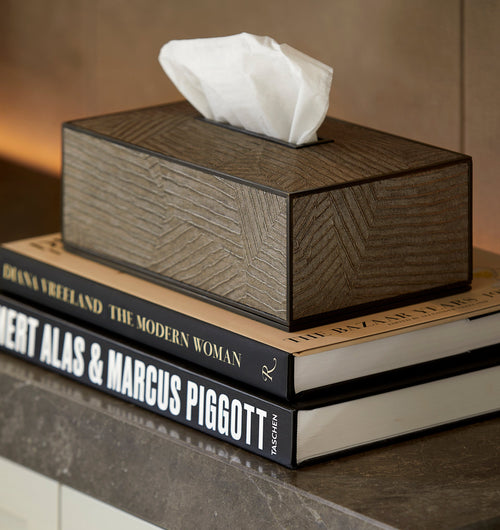 Elemental Tissue Box Rectangular - Bronze
