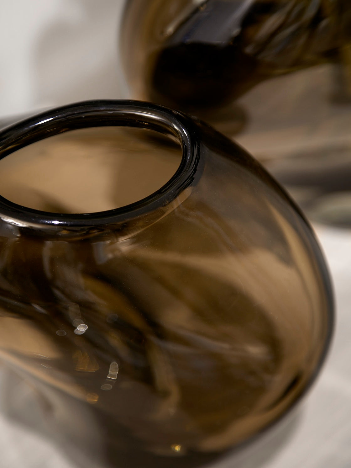 Phoenix Large Handblown Vase - Bronze