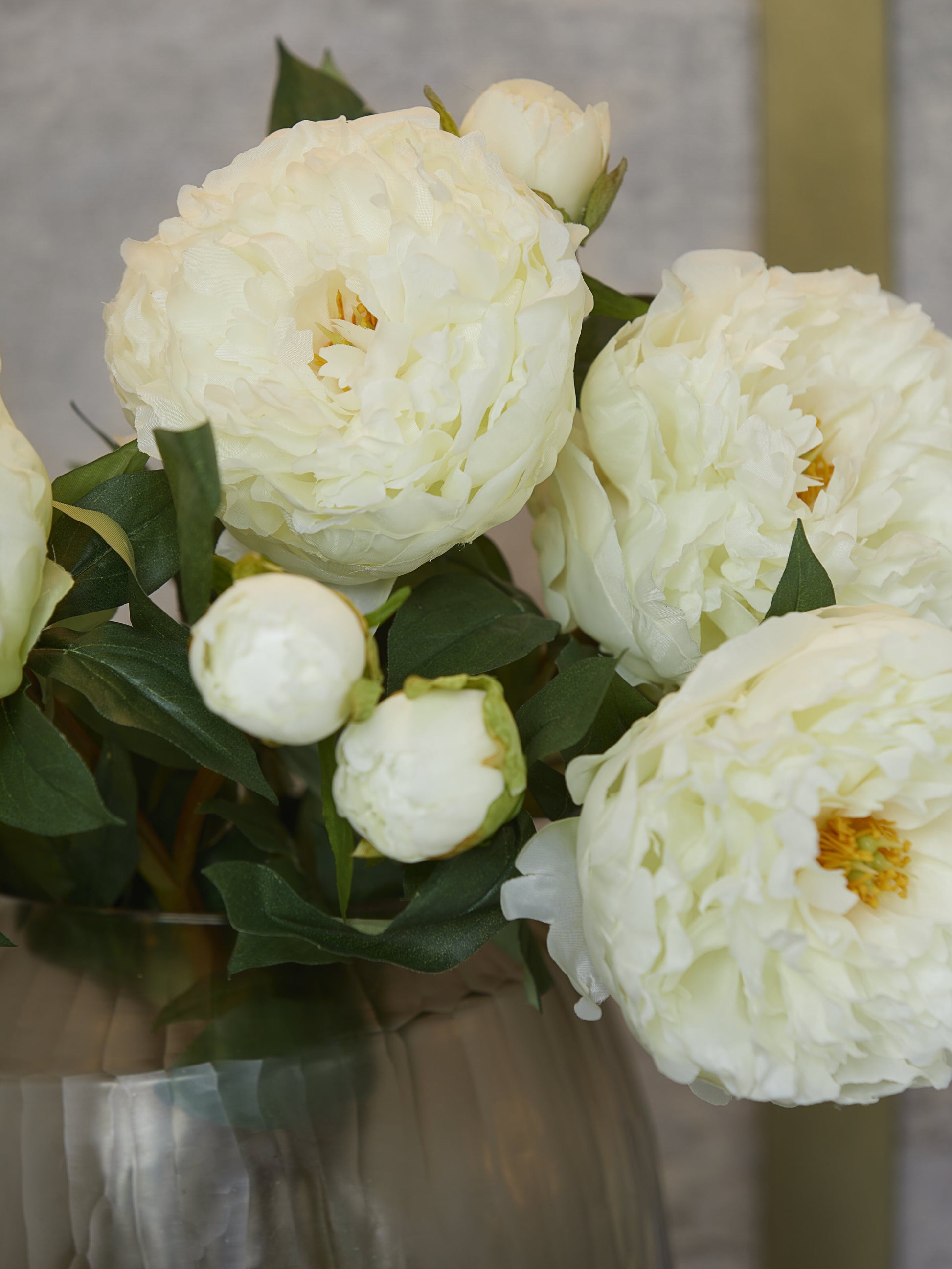 White Peony Bouquet - Medium