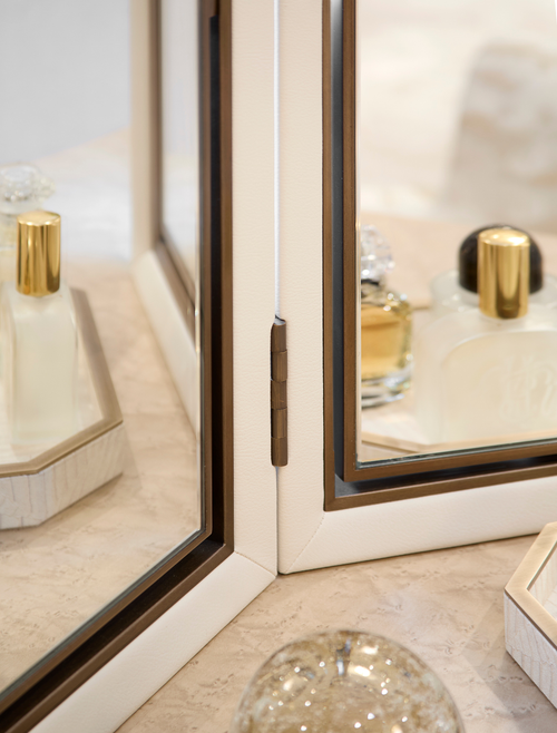 Crossley Triptych Mirror - Taupe