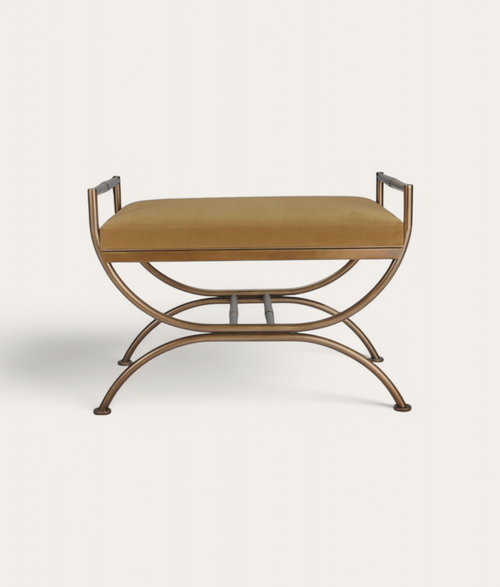Ainsley Stool - Antique Brass - Umber
