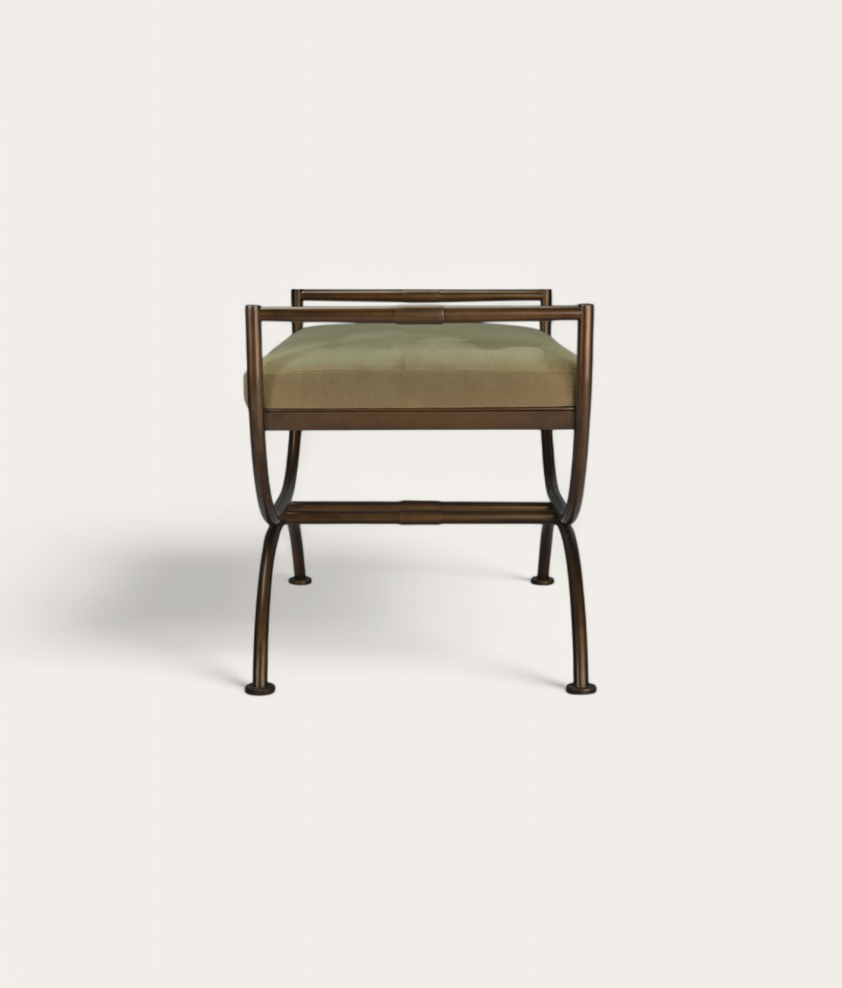 Ainsley Stool - Bronze - Military