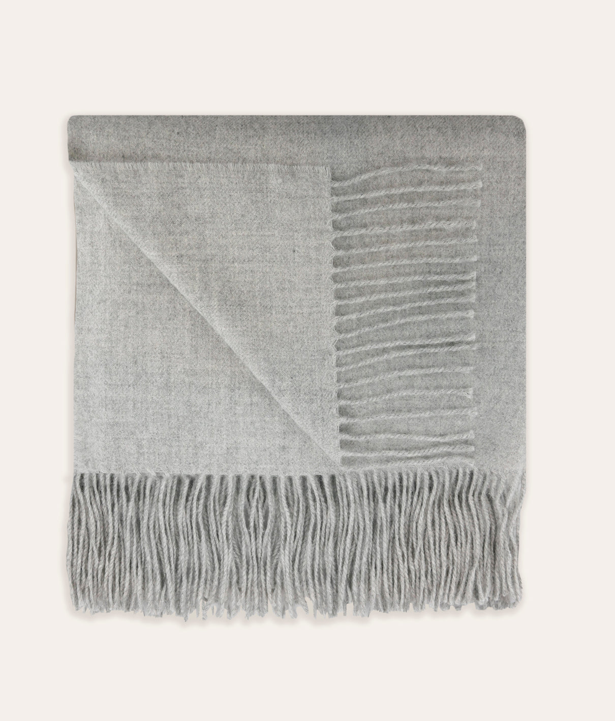 Bryant Alpaca Throw - Light Grey