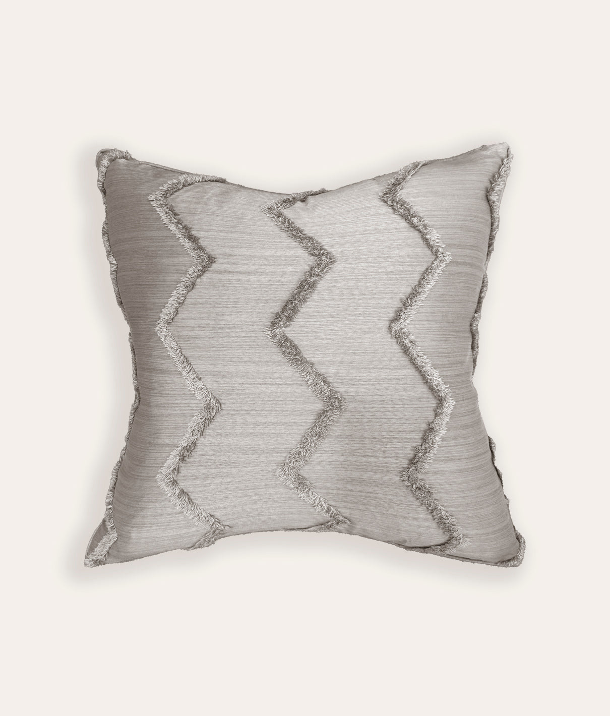 Chevron Cushion - Dove