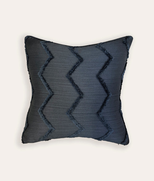 Chevron Cushion - Ink