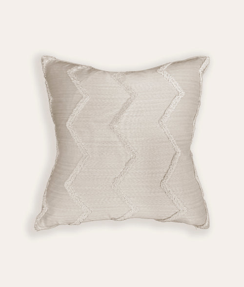 Chevron Cushion - Ivory