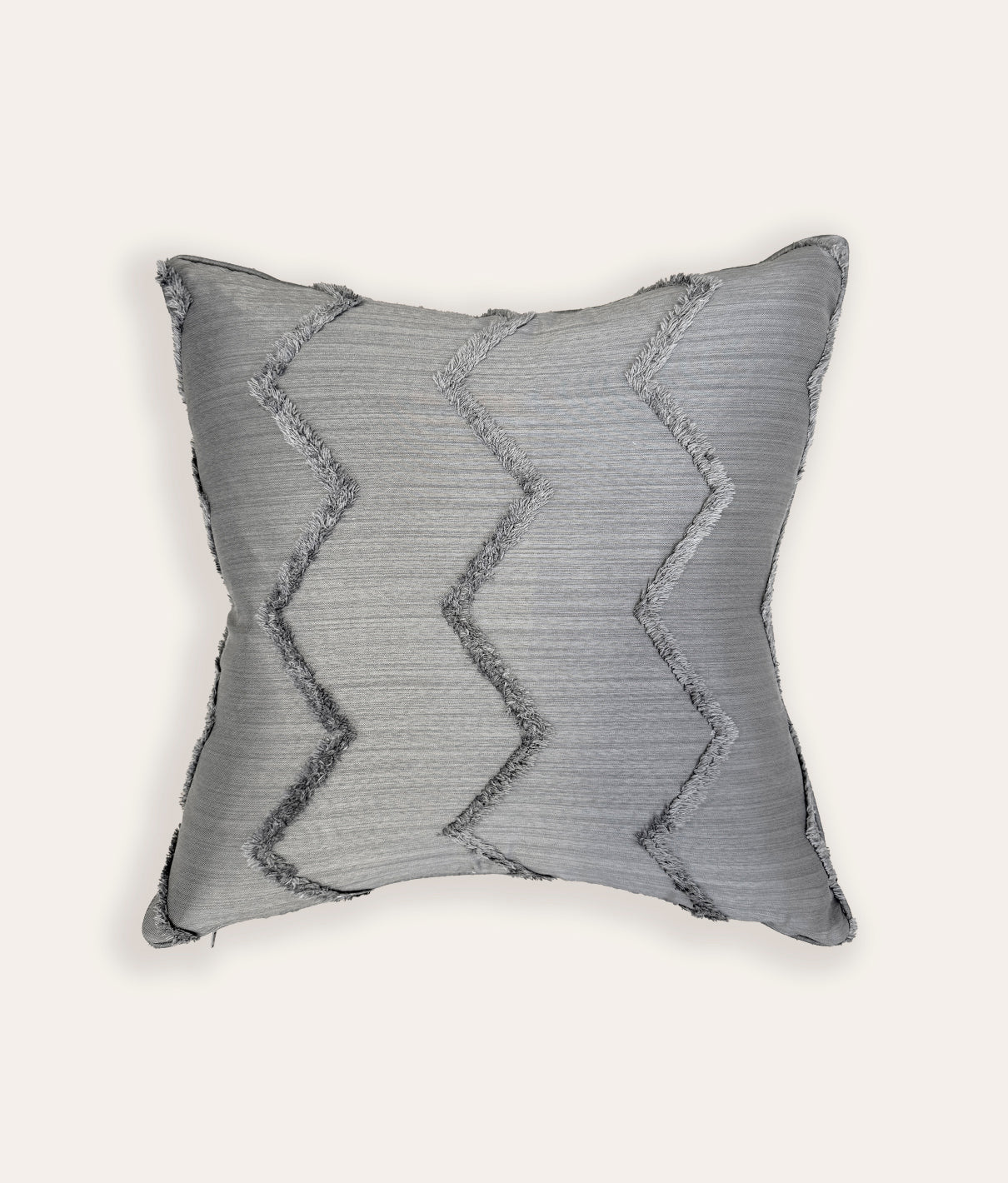 Chevron Cushion - Steel