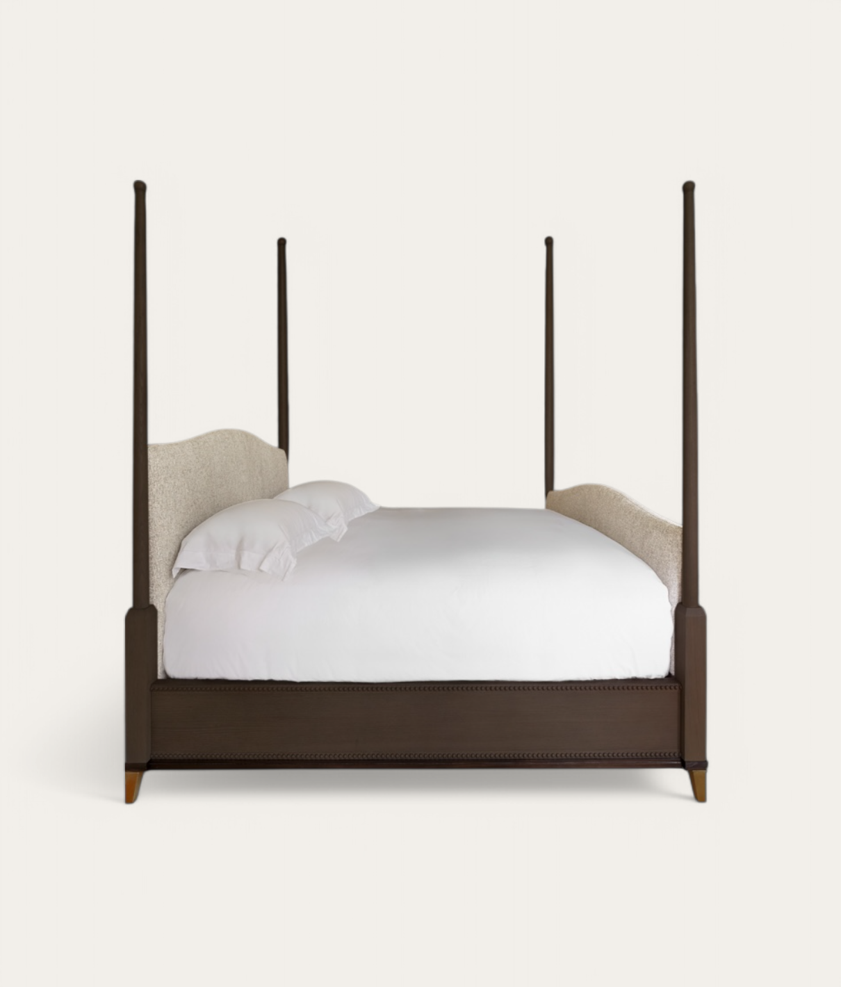 Claridge Four Poster Bed - Dark Oak - Natural