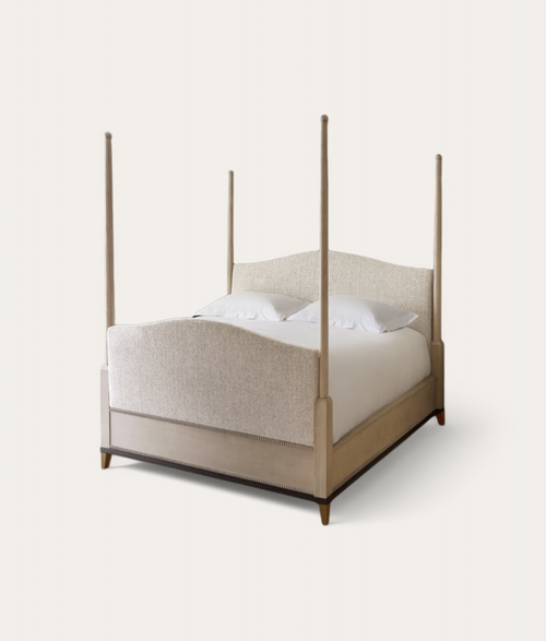 Claridge Four Poster Bed - Honey Oak - Natural