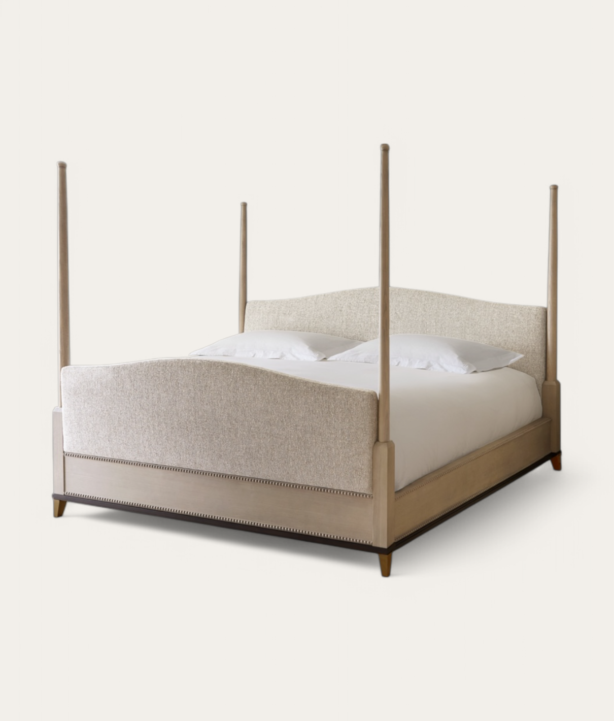 Claridge Four Poster Bed - Honey Oak - Natural