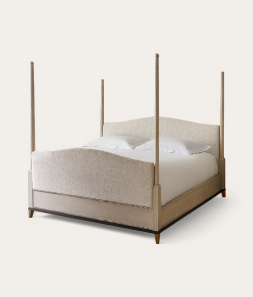 Claridge Four Poster Bed - Honey Oak - Natural