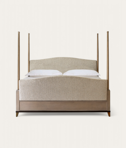 Claridge Four Poster Bed - Honey Oak - Natural