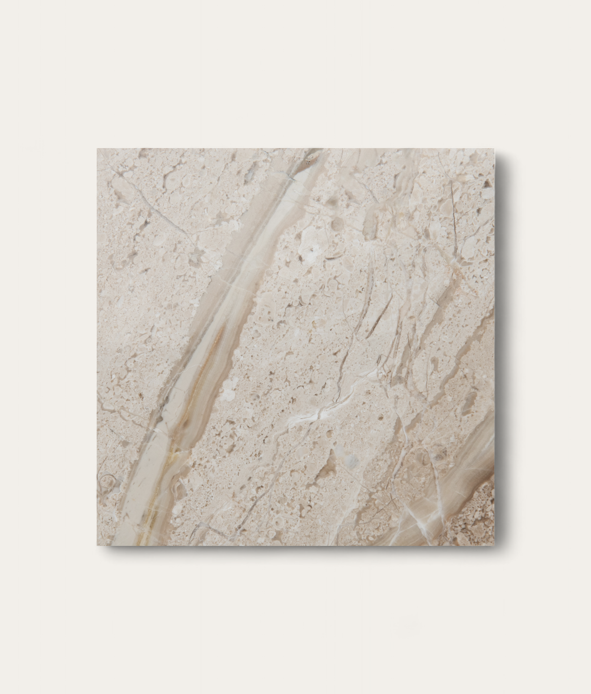 Rio Side Table Light - Classic Beige Marble Sample