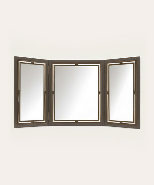 Crossley Triptych Mirror - Bronze