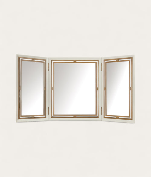 Crossley Triptych Mirror - Ivory