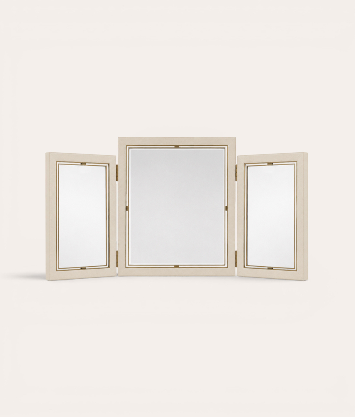 Crossley Triptych Mirror - Ivory