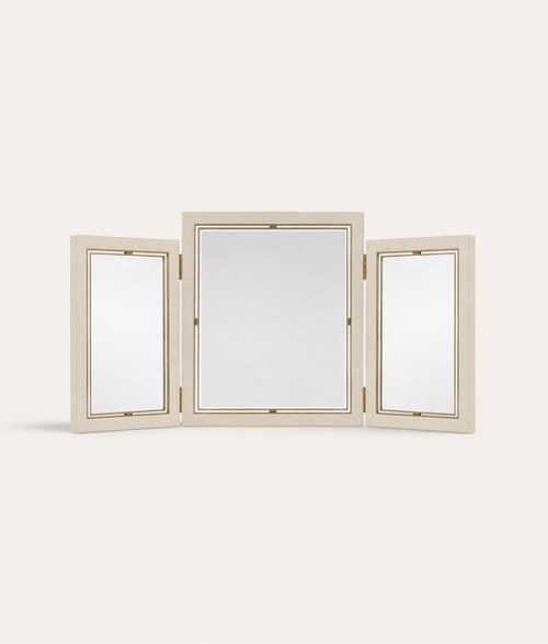 Crossley Triptych Mirror - Ivory