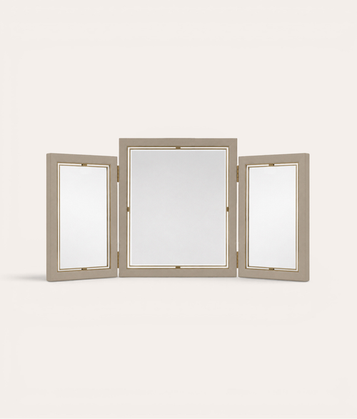 Crossley Triptych Mirror - Taupe
