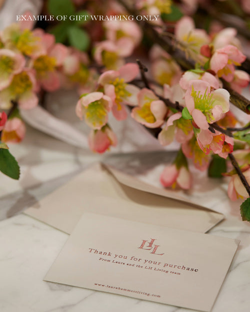 White Peach Blossom Spray - Large