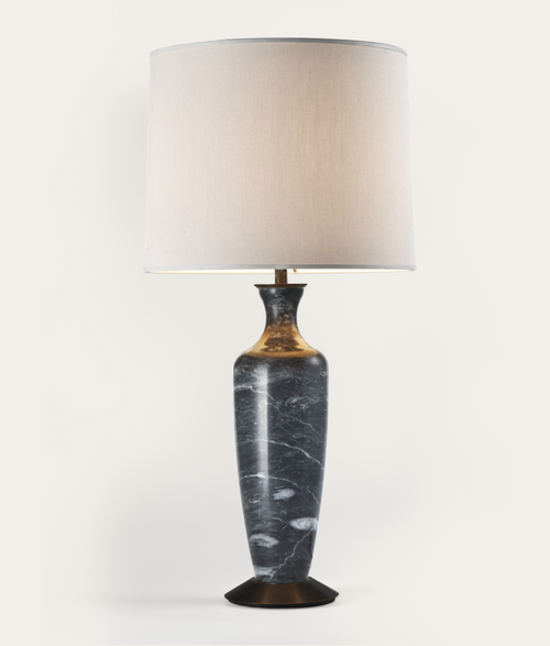 Hanson Table Lamp - Storm Marble