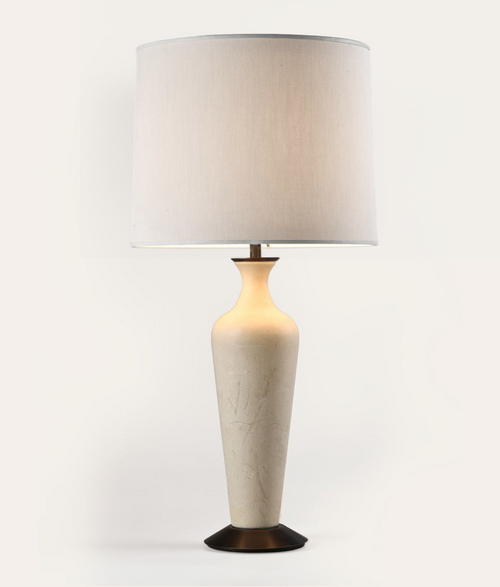 Hanson Table Lamp - Ivory Marble