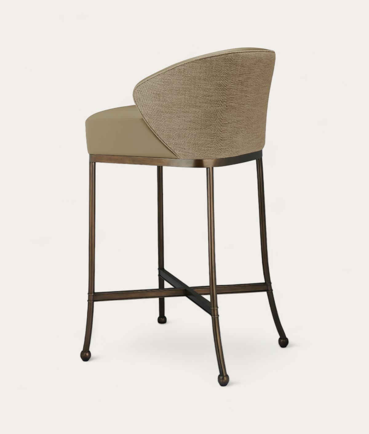 Hyde Bar Stool - Stone – Laura Hammett Living