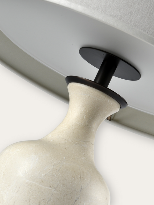 Hanson Table Lamp - Ivory Marble