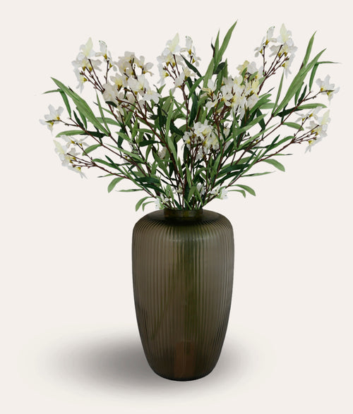 White Dianthus Spray - Large