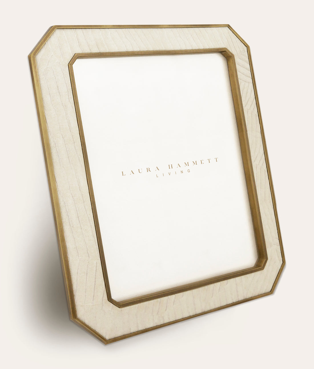 Elemental Frame Elemental Luxury Photo Frame, Large - Ivory - Laura Hammett Luxury ...