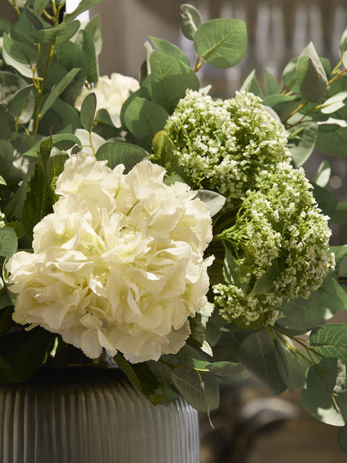 Hydrangea & Aspen Leaf Bouquet - Large