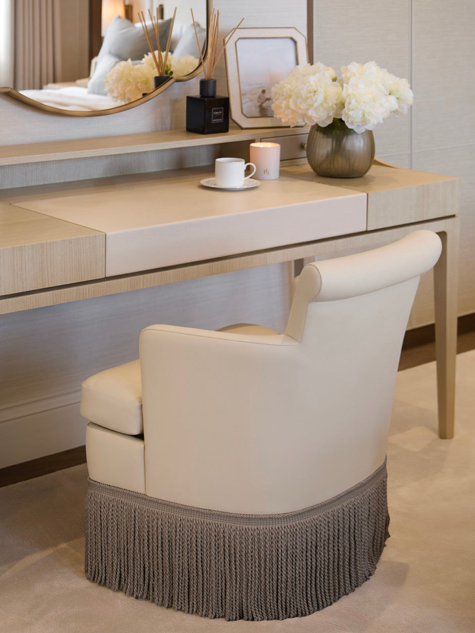 Apsley Dressing Table Chair - Slate