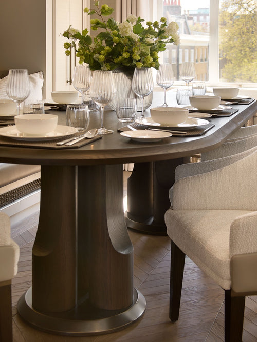 Vigo Dining Table - Dark Oak