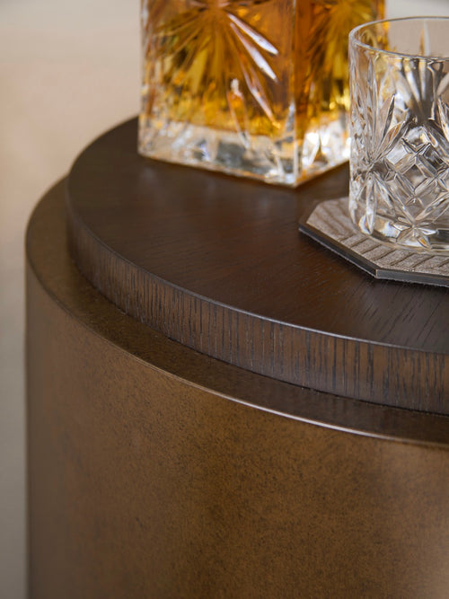 Orlan Side Table - Dark