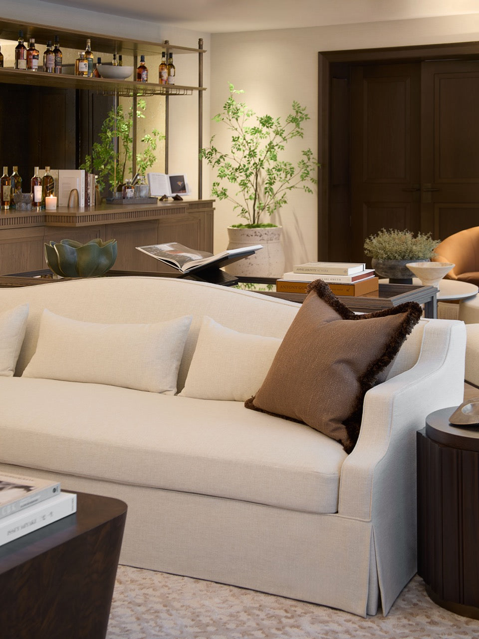 Lawton Sofa - Skirt - Truffle