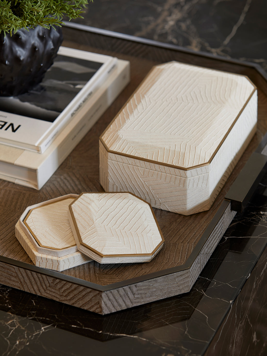 Elemental Square Tray - Bronze – Laura Hammett Living