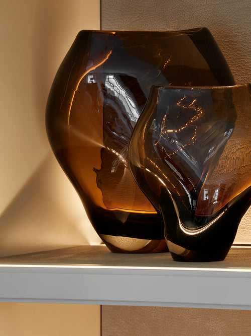 Phoenix Large Handblown Vase - Bronze