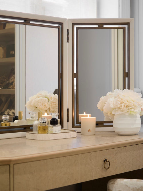 Crossley Triptych Mirror - Taupe