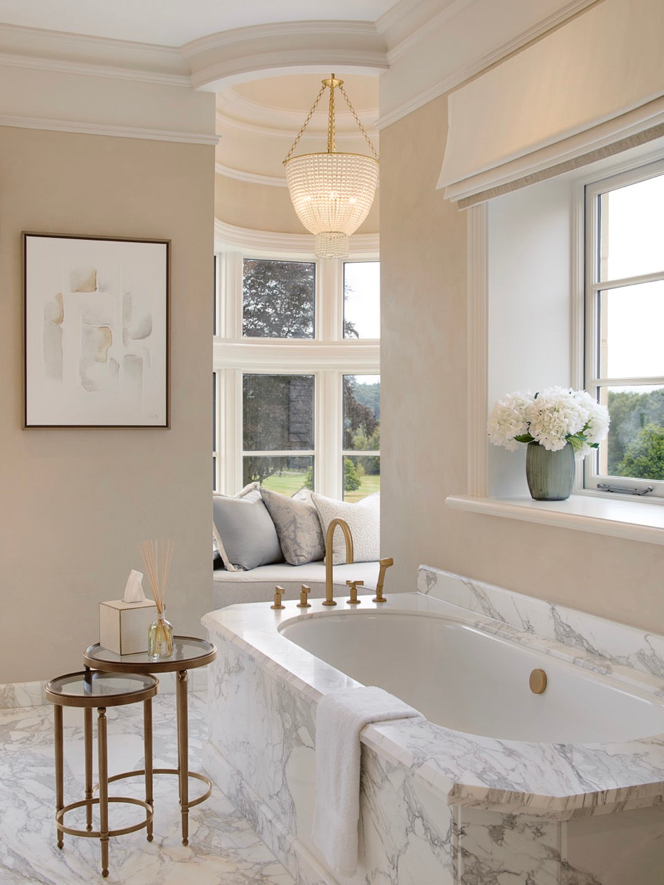 Claude Side Table Nest - Polished Chrome