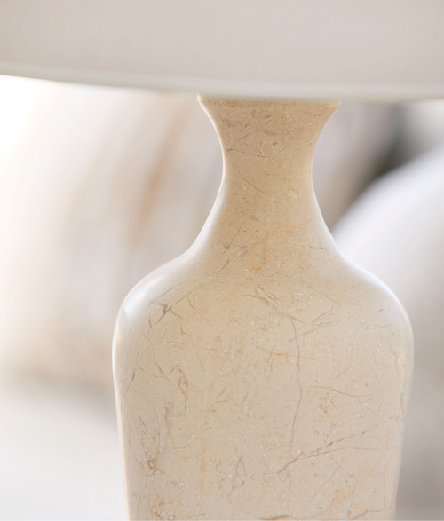 Hanson Table Lamp - Ivory Marble