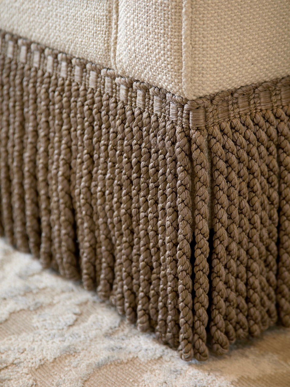 Lawton Sofa - Fringe - Slate