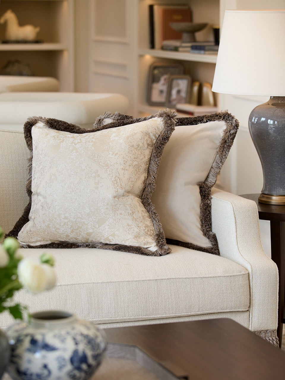 Iris Cushion - Fringe