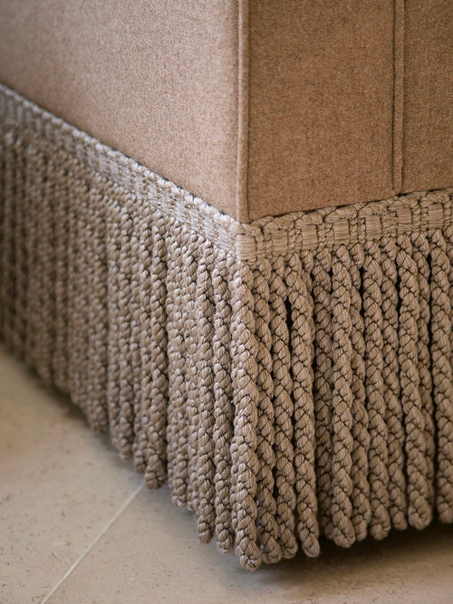 Brunel Armchair - Fringe - Stone