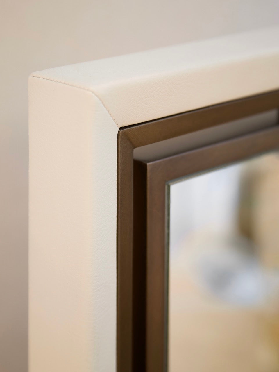 Crossley Triptych Mirror - Taupe