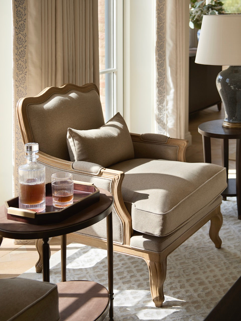 Theodore Armchair - Stone