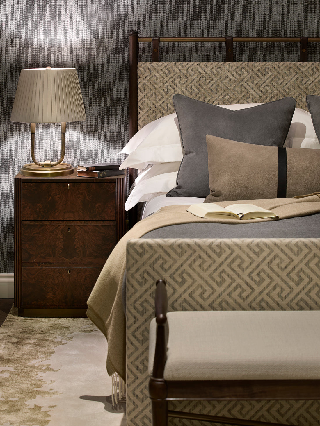 Baxter Bed - Slate – Laura Hammett Living