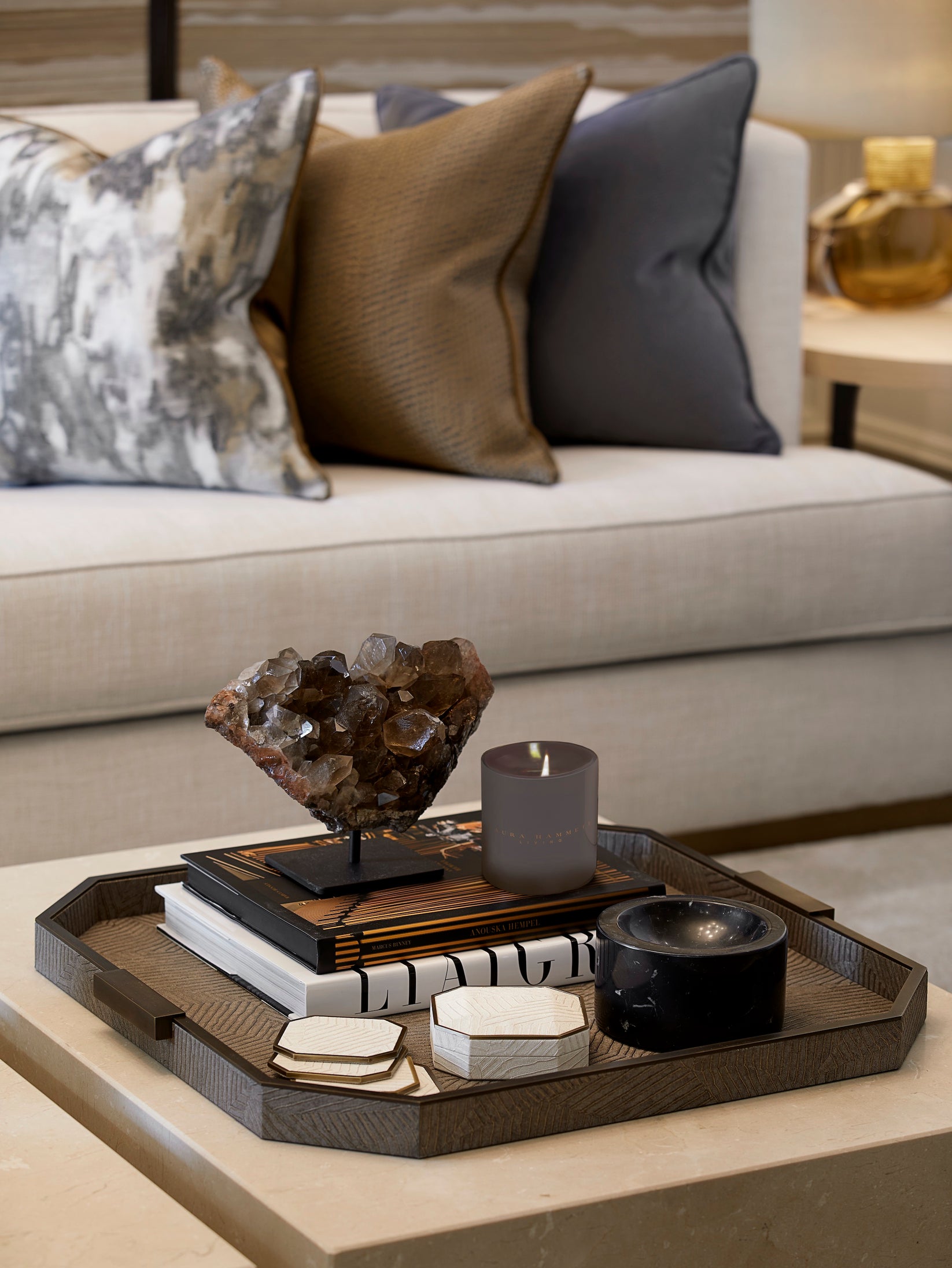 Elemental Square Tray - Bronze – Laura Hammett Living