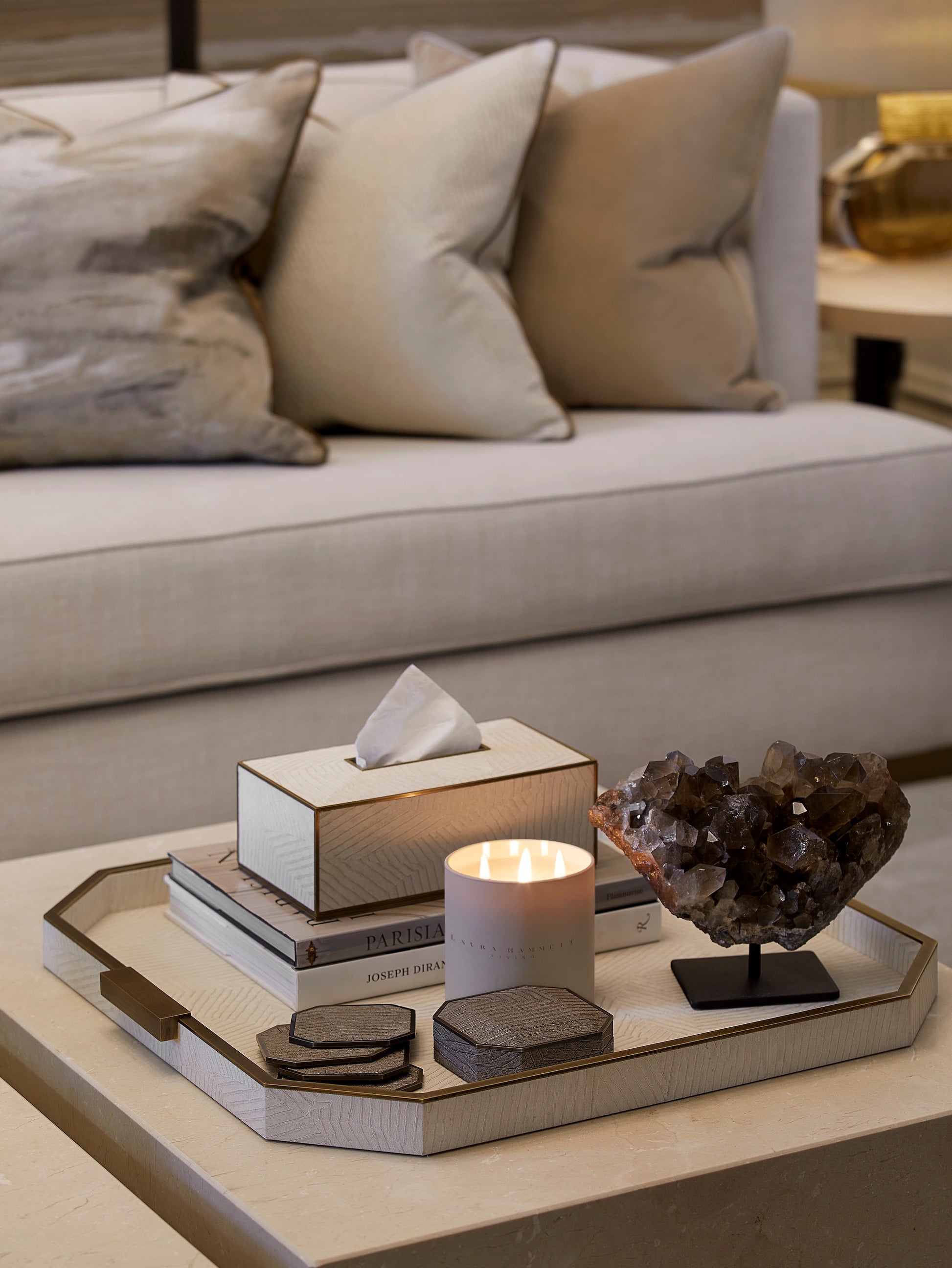 Elemental Square Tray - Ivory – Laura Hammett Living